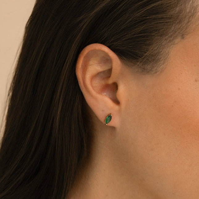 Boucles puces - cristal marquise