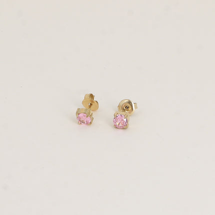 Boucles puces - cristal rond 5mm