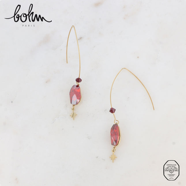 Boucles pendantes - cristaux 4773 (8x14mm)