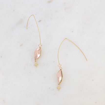 Boucles pendantes - cristaux 4773 (8x14mm)