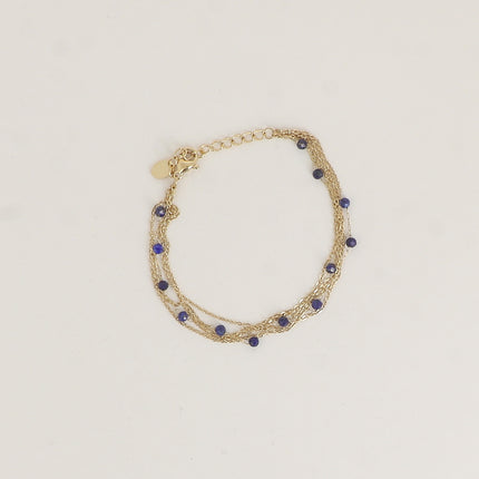 Bracelet 5 rangs - pierres naturelles