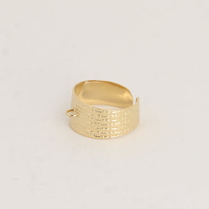 Bague - locker avec anneau texture quadrillée