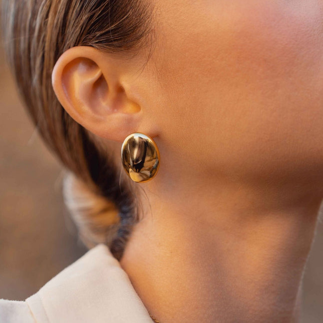 Boucles clips Giovanna - ovale miroir