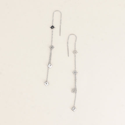 Boucles crochet - chaînes pendantes et étoiles