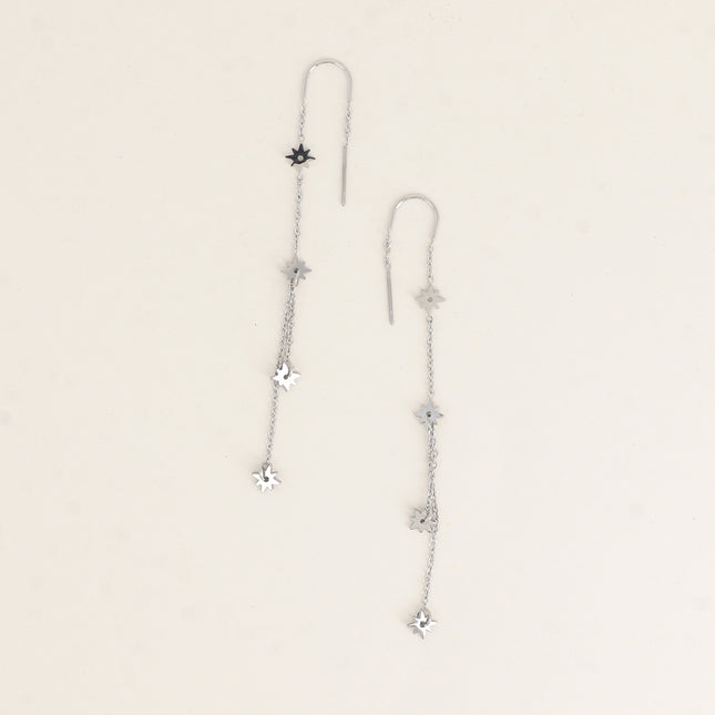 Boucles crochet - chaînes pendantes et étoiles