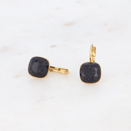 Boucles Béa Stone - pierre naturelle