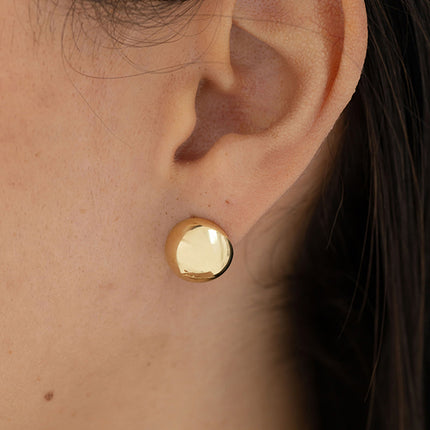 Boucles puces - boule creuse, effet miroir