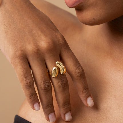 Open ring - double oval