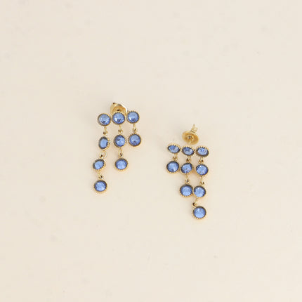 Dangle earrings - small cut crystals