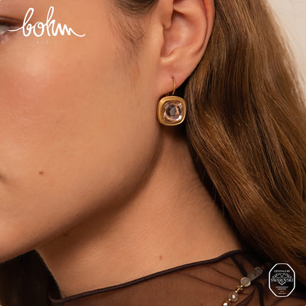 Boucles dormeuses Arwen - cristaux Swarovski® 10mm
