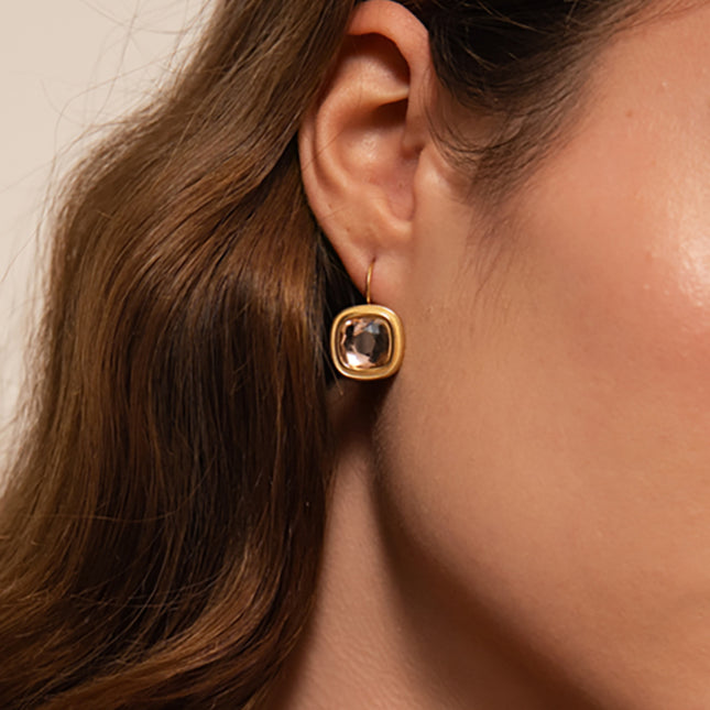 Boucles dormeuses Arwen - cristaux Swarovski® 10mm