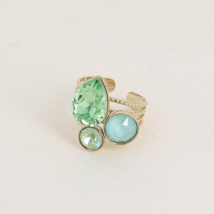 Bague Trilogie Goutte - cristaux Swarovski® goutte et rondes