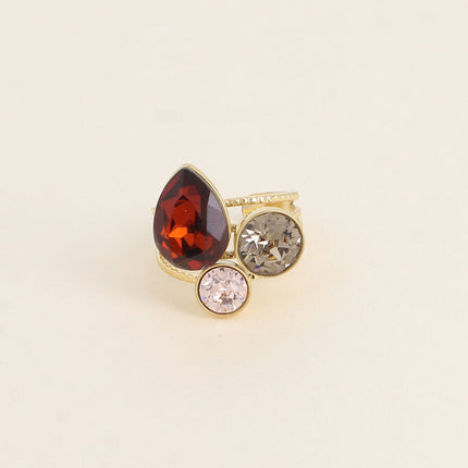 Bague Trilogie Goutte - cristaux Swarovski® goutte et rondes