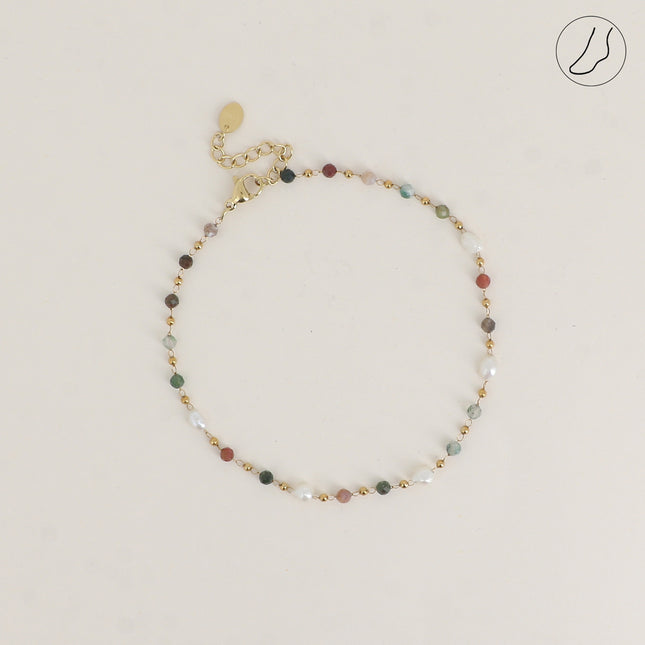 Chevillère Florinia - pierres naturelles, perles d'eau douce