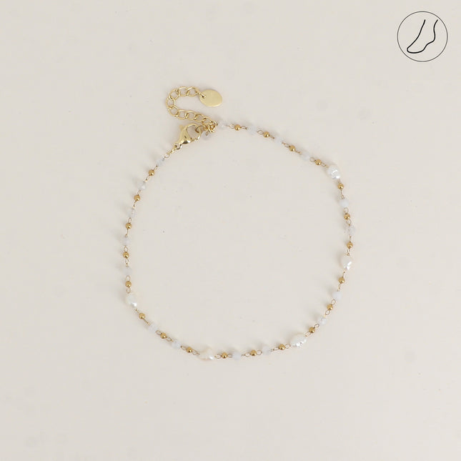 Chevillère Florinia - pierres naturelles, perles d'eau douce