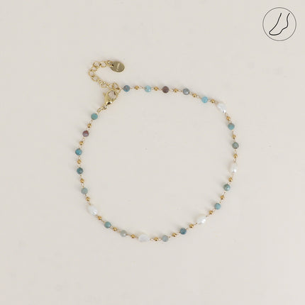 Chevillère Florinia - pierres naturelles, perles d'eau douce