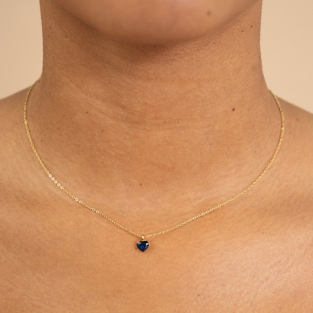 Collier - petit pendentif coeur en cristal Swarovski®