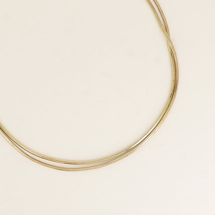 Timea Necklace - snake chain