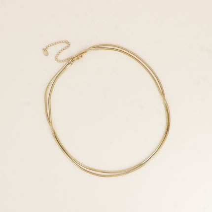 Timea Necklace - snake chain