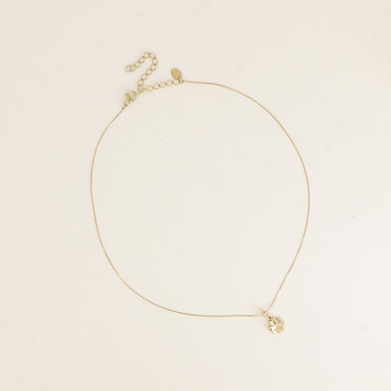 Collier - maille serpent et trèfle à 4 feuilles