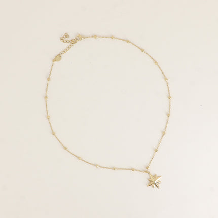 Collier - chaîne avec boules, étoile du Nord