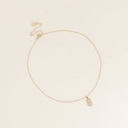 Collier - 4 cristaux navette