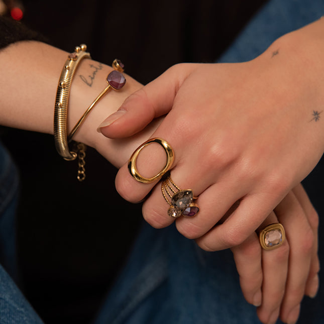 Bague Sydney - grand ovale ajouré