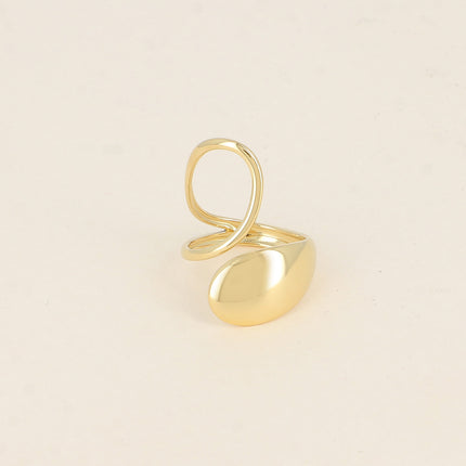 Bague ouverte - 2 formes lisses dont une ajourée