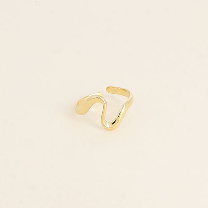 Bague - ligne ondulée