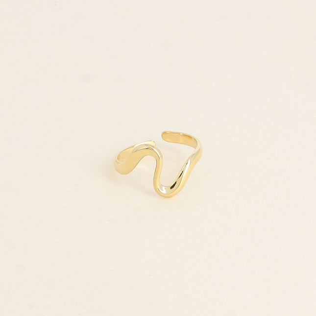Bague - ligne ondulée