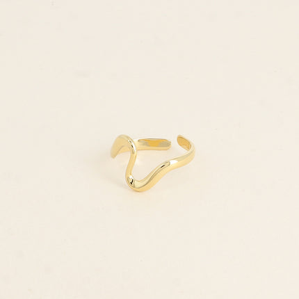 Bague - ligne ondulée