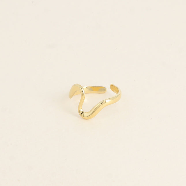 Bague - ligne ondulée