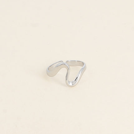 Bague - ligne ondulée