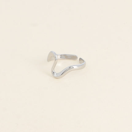 Bague - ligne ondulée