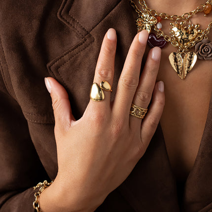 Bague Doppio - formes arrondies