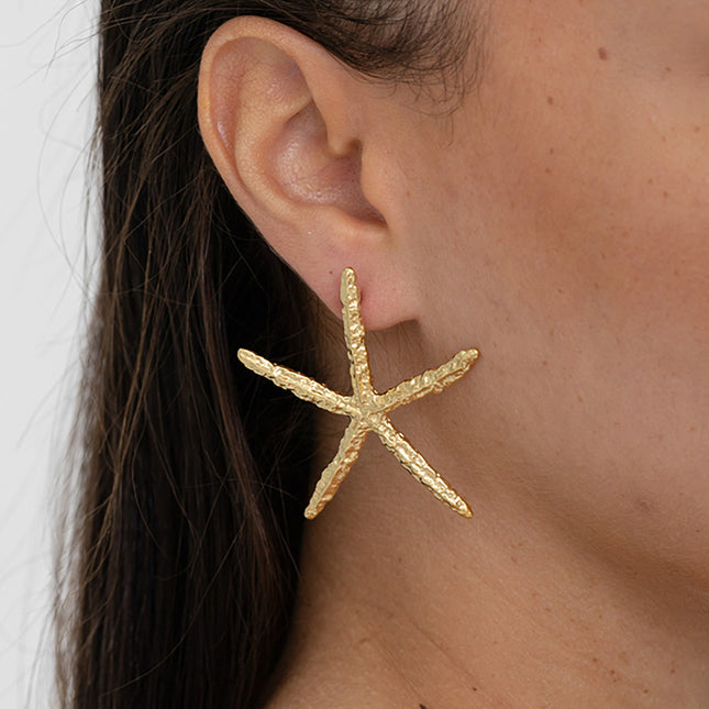 Boucles puces - étoile de mer aux fines branches