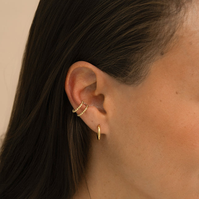 Earcuffs - two milgrain effect rings