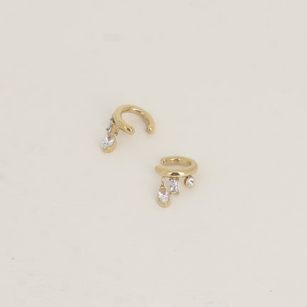Earcuffs - anneau de 3 cristaux
