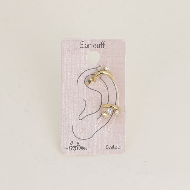 Earcuffs - anneau de 3 cristaux
