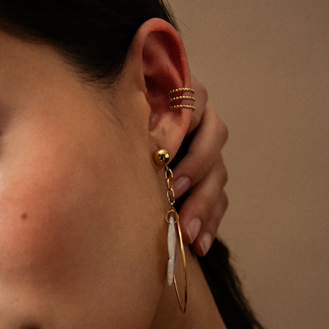 Earcuffs Tria - 3 rangs style milgrain