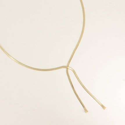 Collier Y - maille miroir