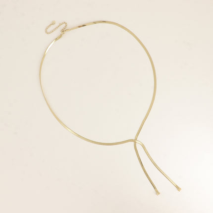 Collier Y - maille miroir