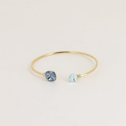 Jonc - orné de cristaux Swarovski® 10mm et 8 mm