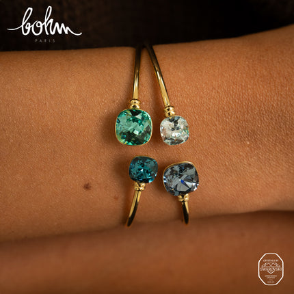 Jonc - orné de cristaux Swarovski® 10mm et 8 mm