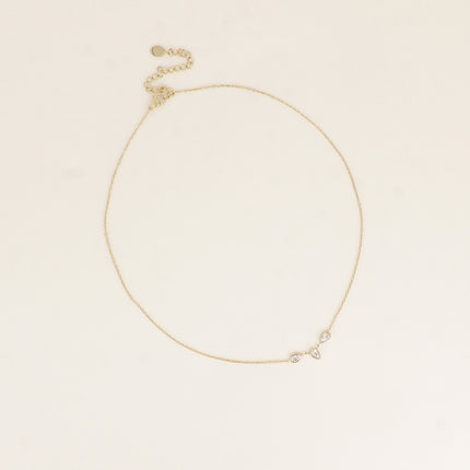 Collier - 3 gouttes en oxyde de zirconium
