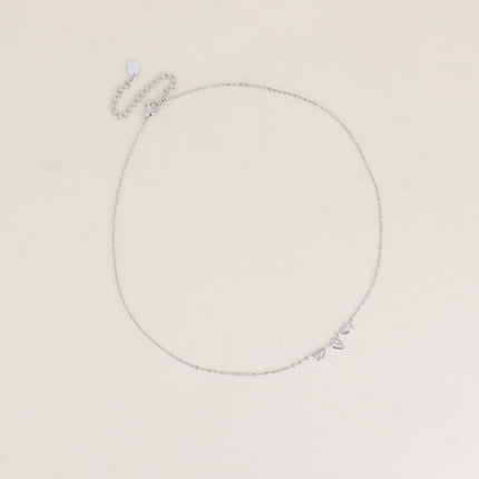 Collier - 3 gouttes en oxyde de zirconium