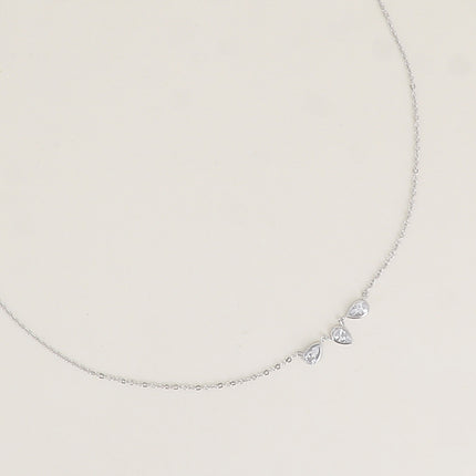 Collier - 3 gouttes en oxyde de zirconium