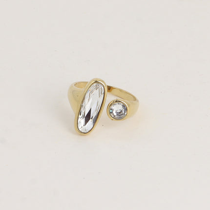 Bague ouverte - ornée de cristaux de Swarovski® tige et PP10