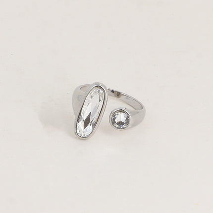 Bague ouverte - ornée de cristaux de Swarovski® tige et PP10
