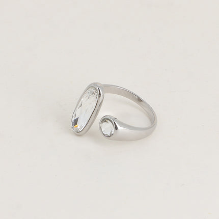 Bague ouverte - ornée de cristaux de Swarovski® tige et PP10